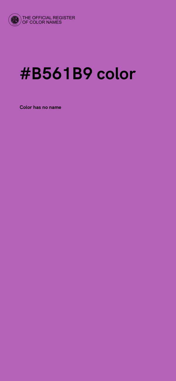 #B561B9 color image