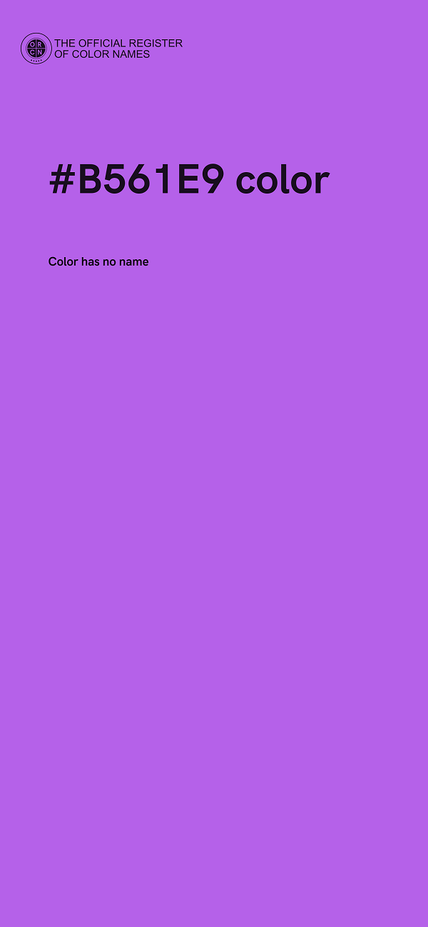 #B561E9 color image
