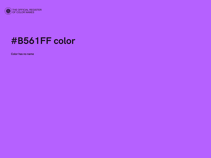 #B561FF color image