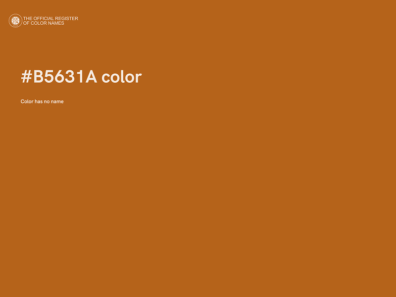 #B5631A color image