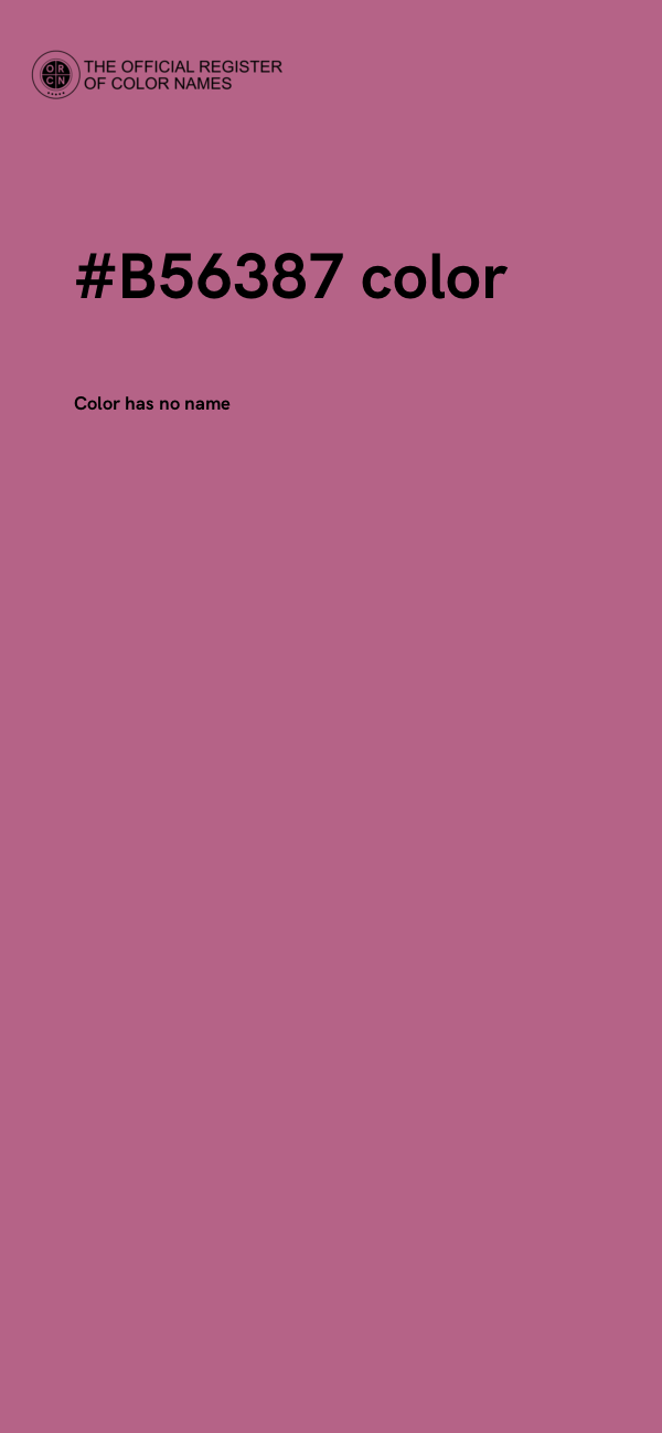 #B56387 color image