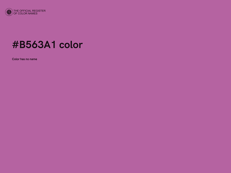 #B563A1 color image