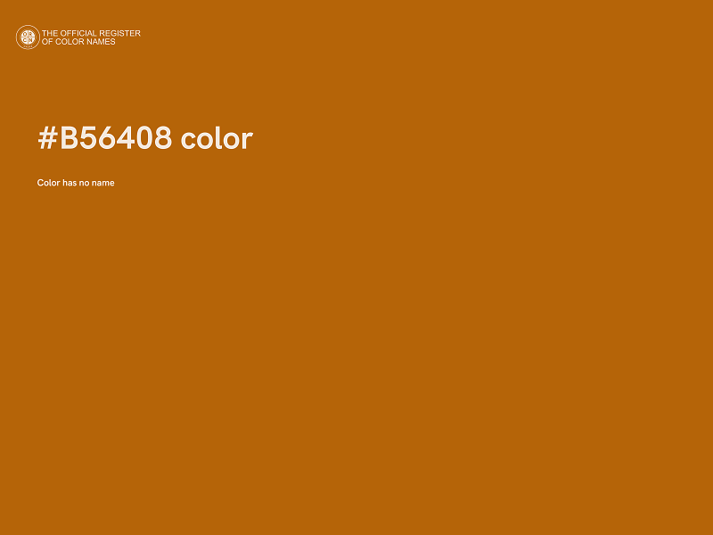 #B56408 color image