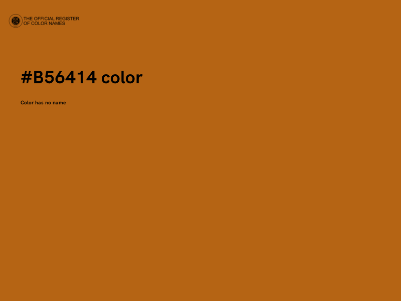 #B56414 color image