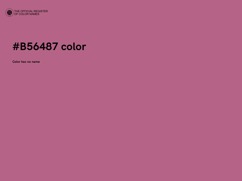 #B56487 color image