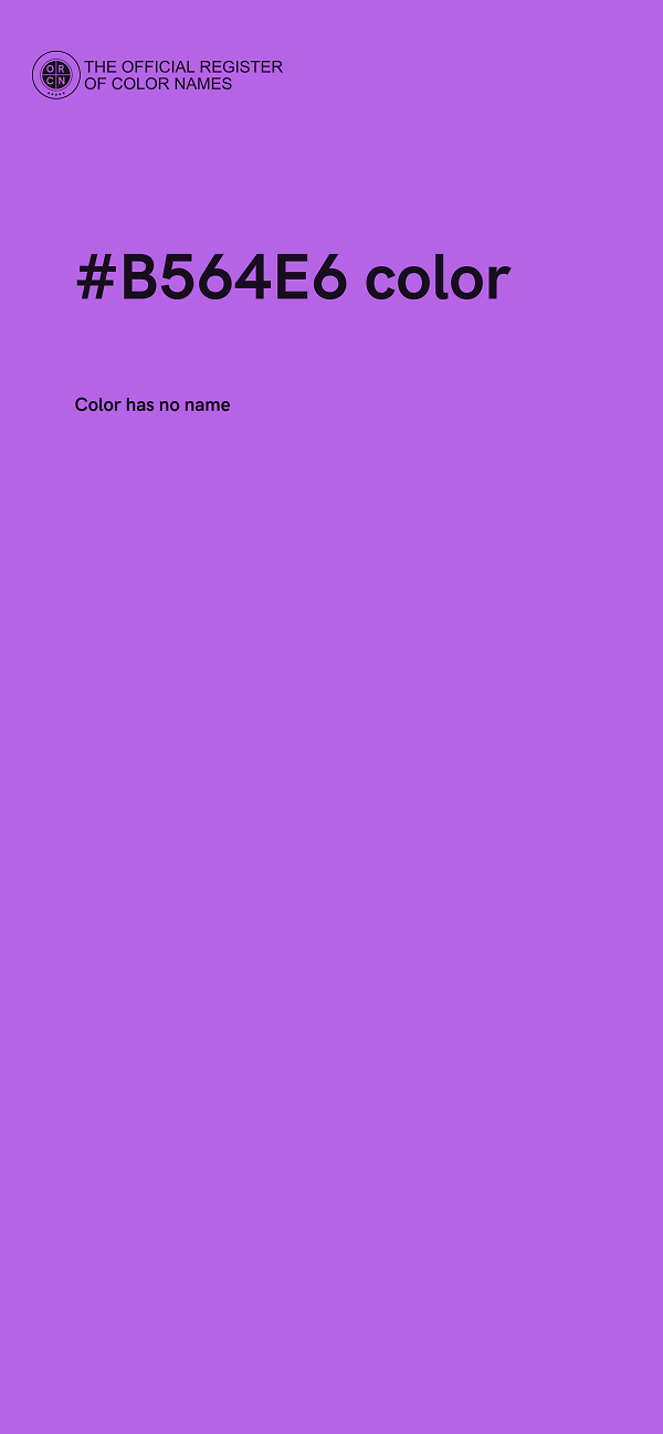 #B564E6 color image