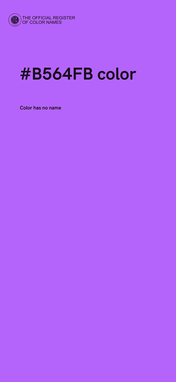 #B564FB color image