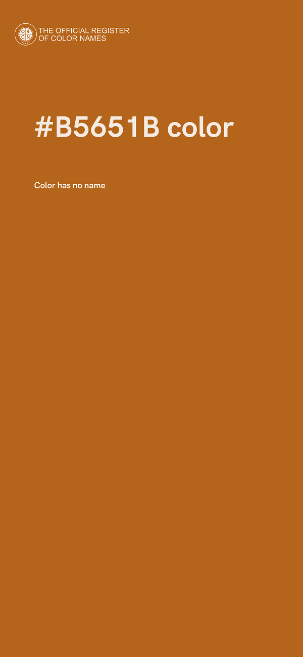 #B5651B color image