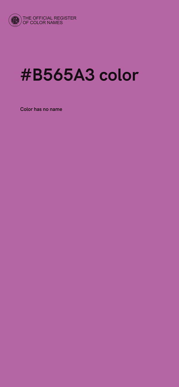 #B565A3 color image
