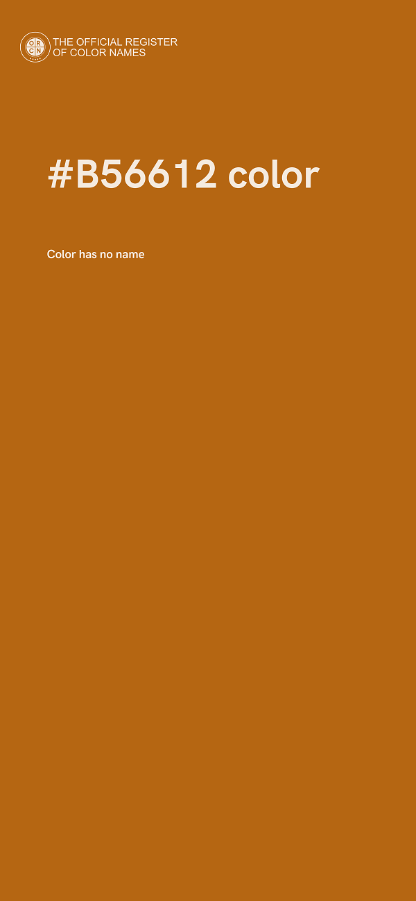 #B56612 color image