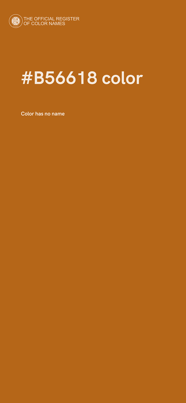 #B56618 color image