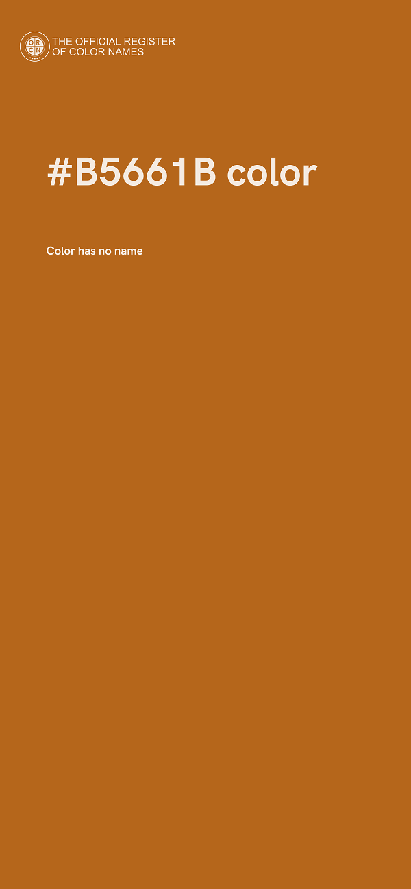 #B5661B color image