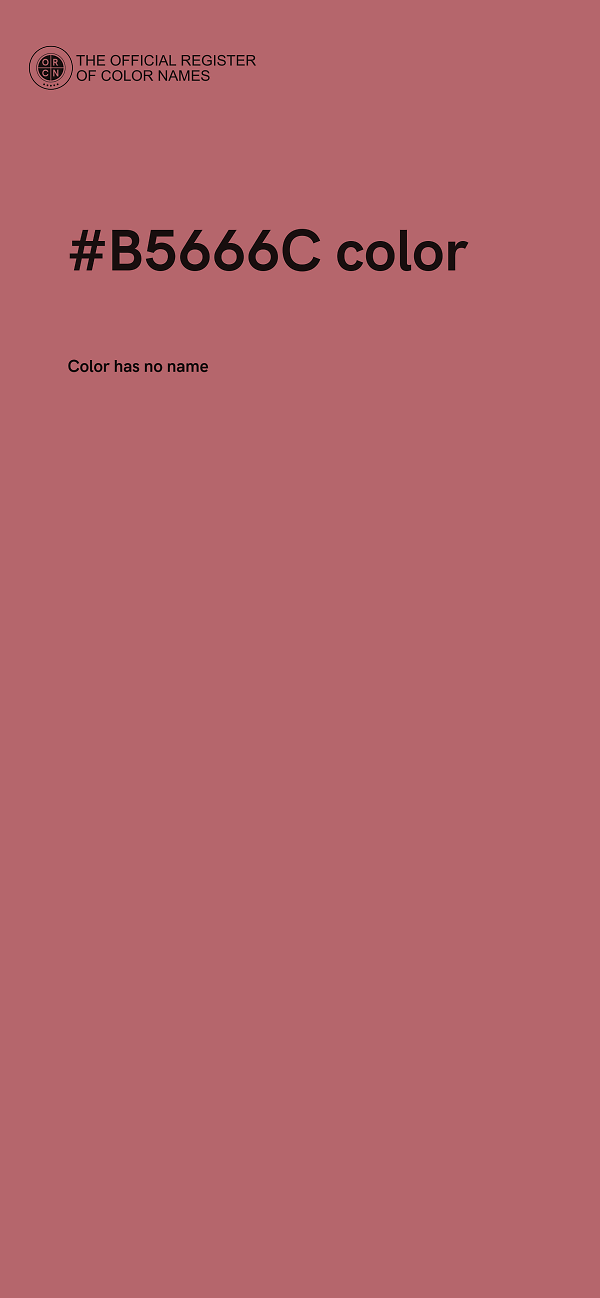 #B5666C color image