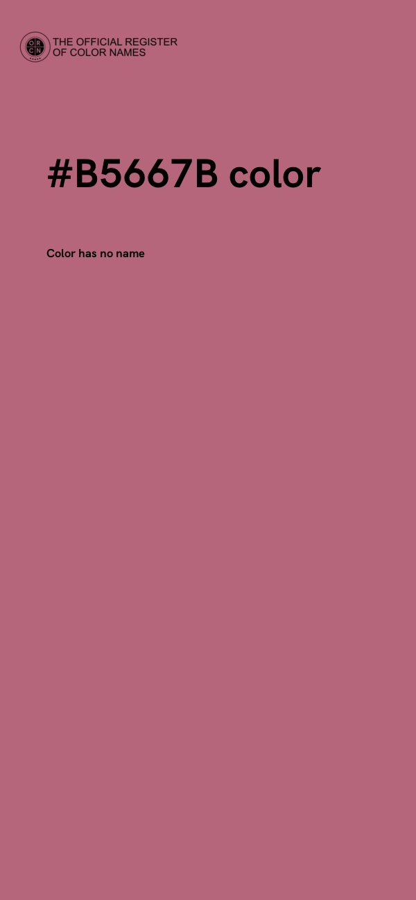 #B5667B color image