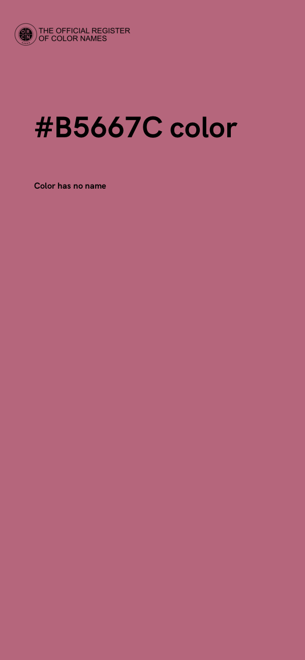#B5667C color image