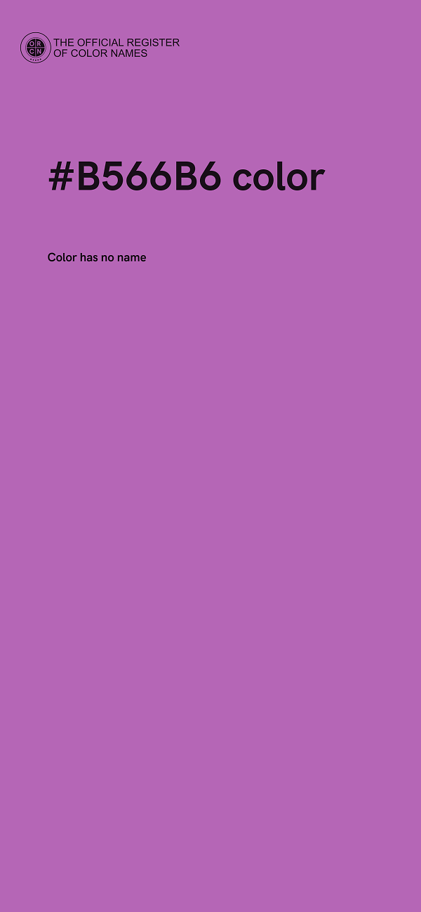 #B566B6 color image