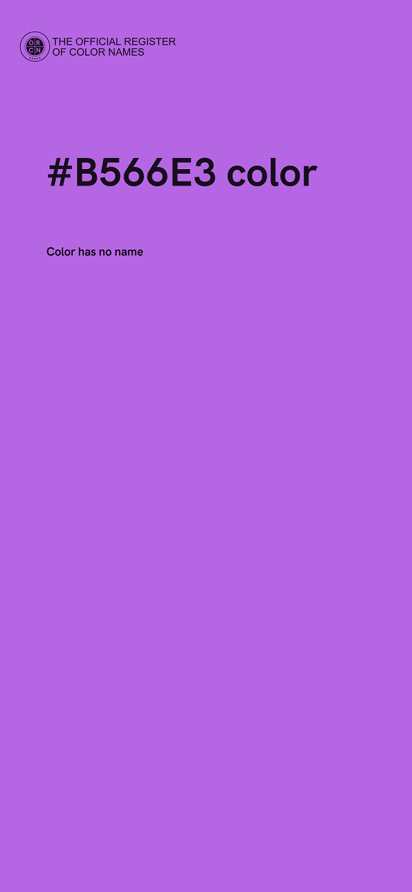 #B566E3 color image