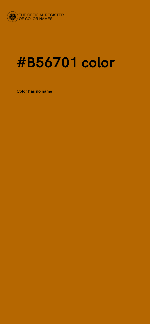 #B56701 color image