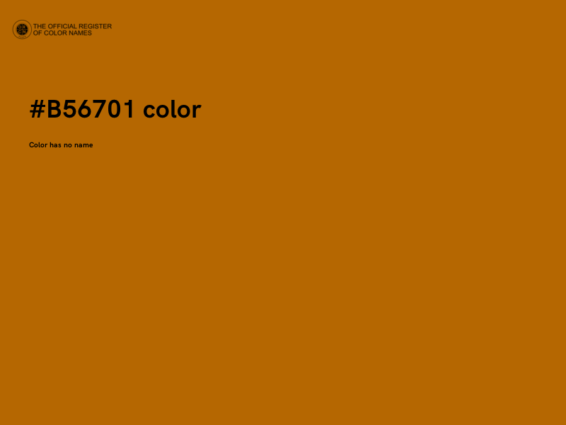 #B56701 color image