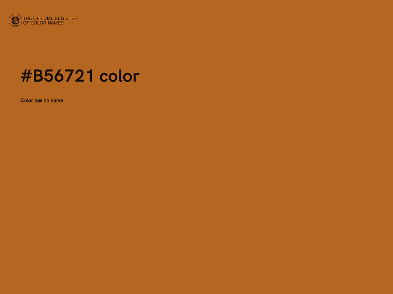 #B56721 color image
