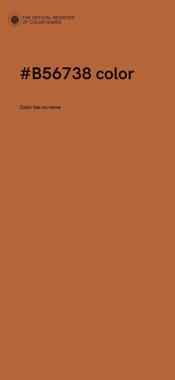 #B56738 color image