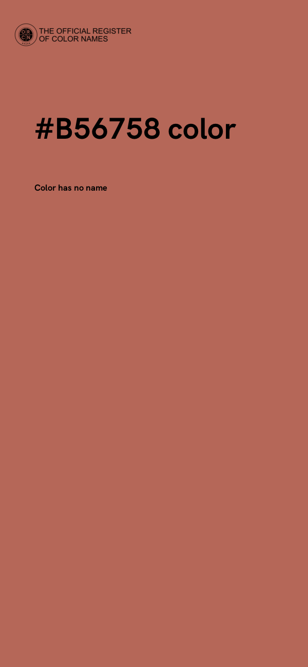 #B56758 color image