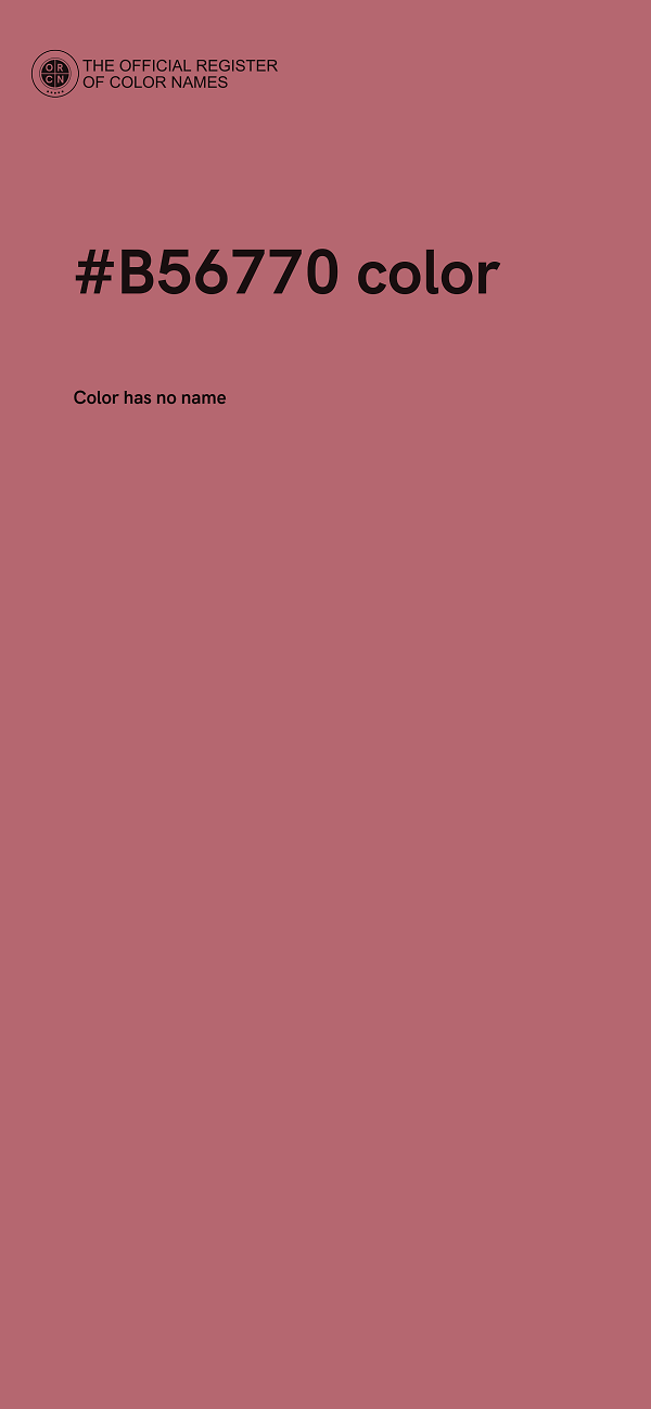 #B56770 color image