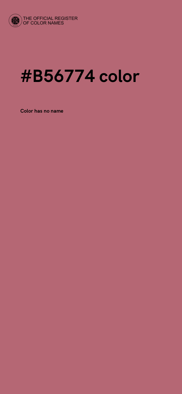 #B56774 color image