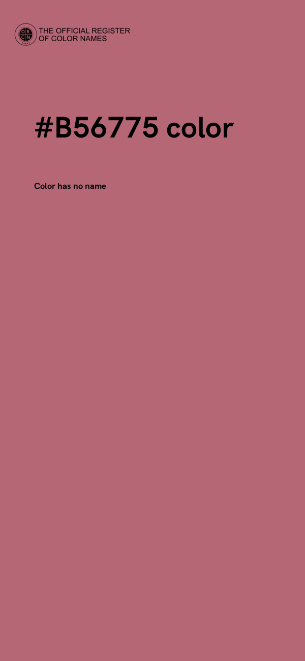 #B56775 color image