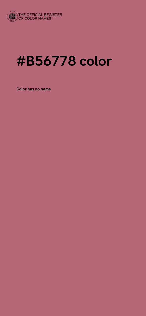 #B56778 color image