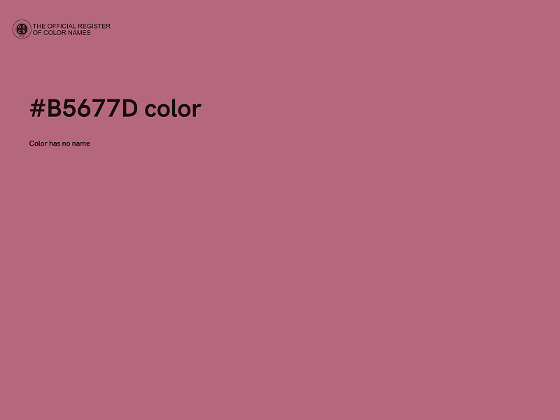 #B5677D color image