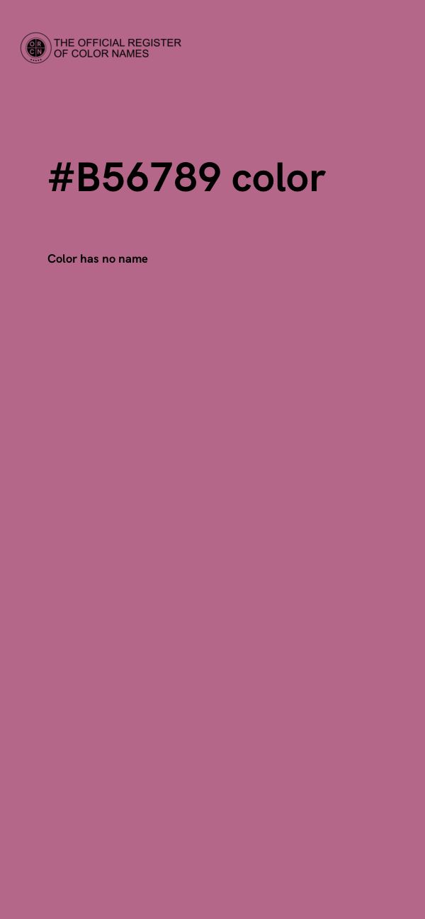 #B56789 color image