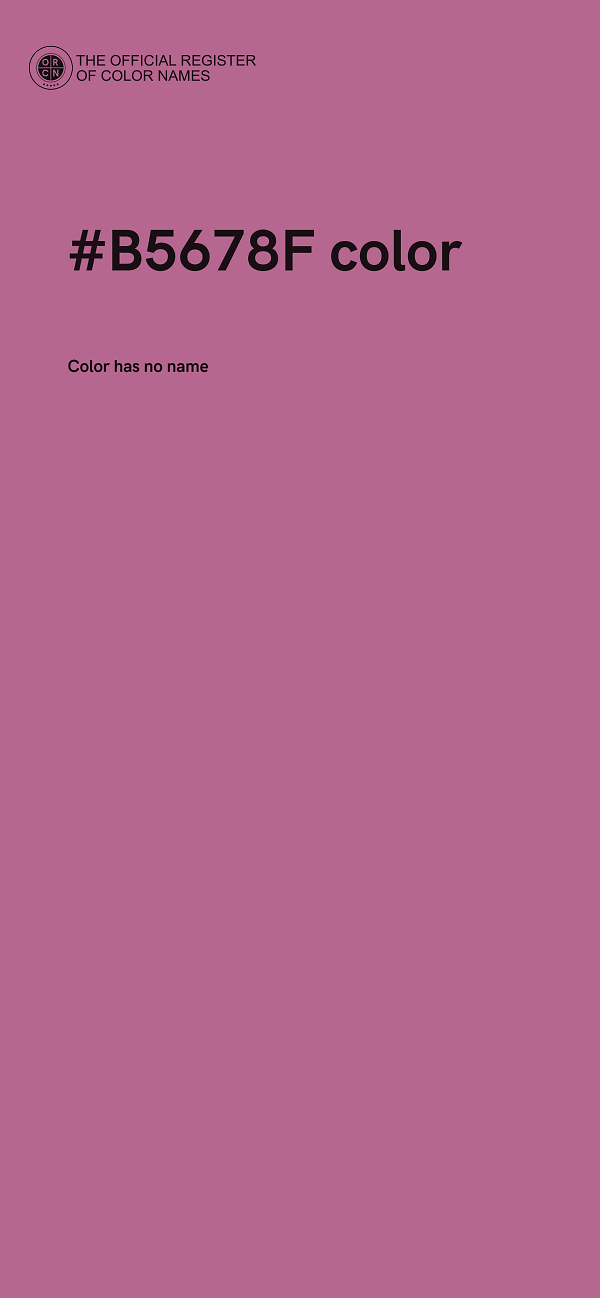 #B5678F color image
