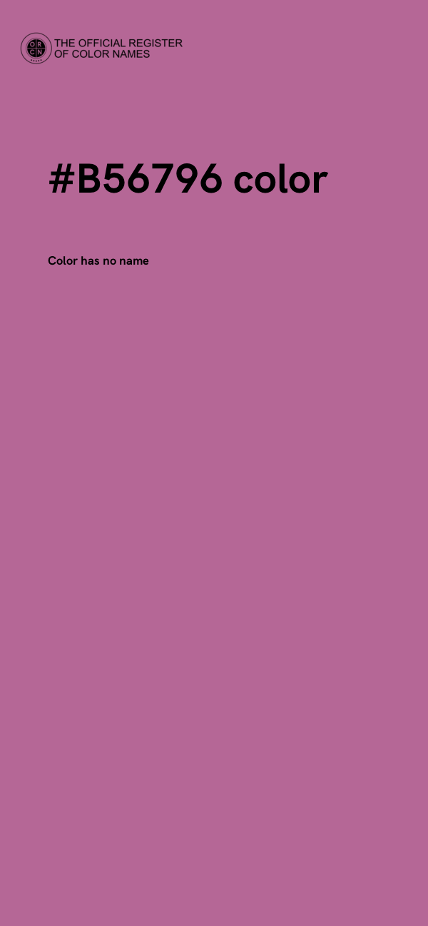 #B56796 color image