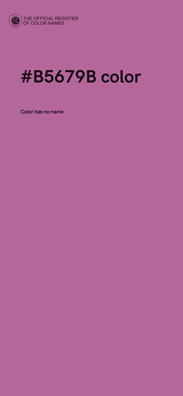 #B5679B color image