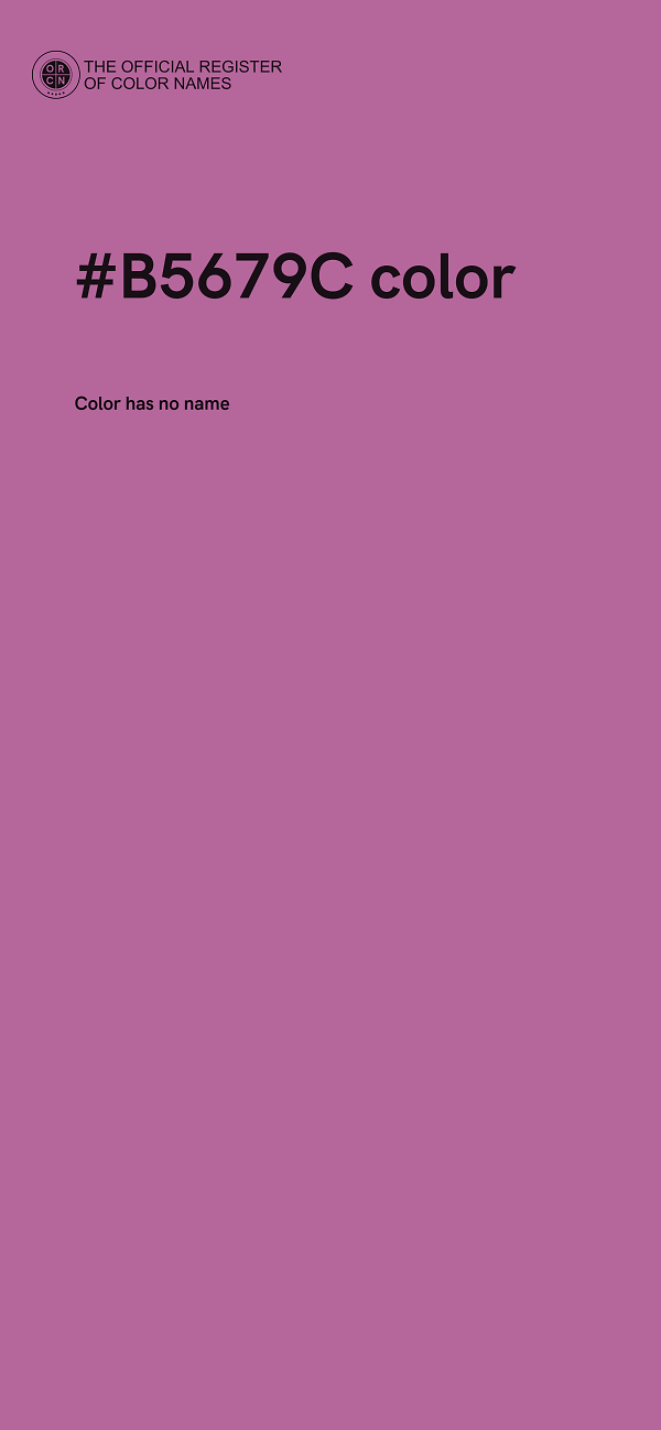 #B5679C color image