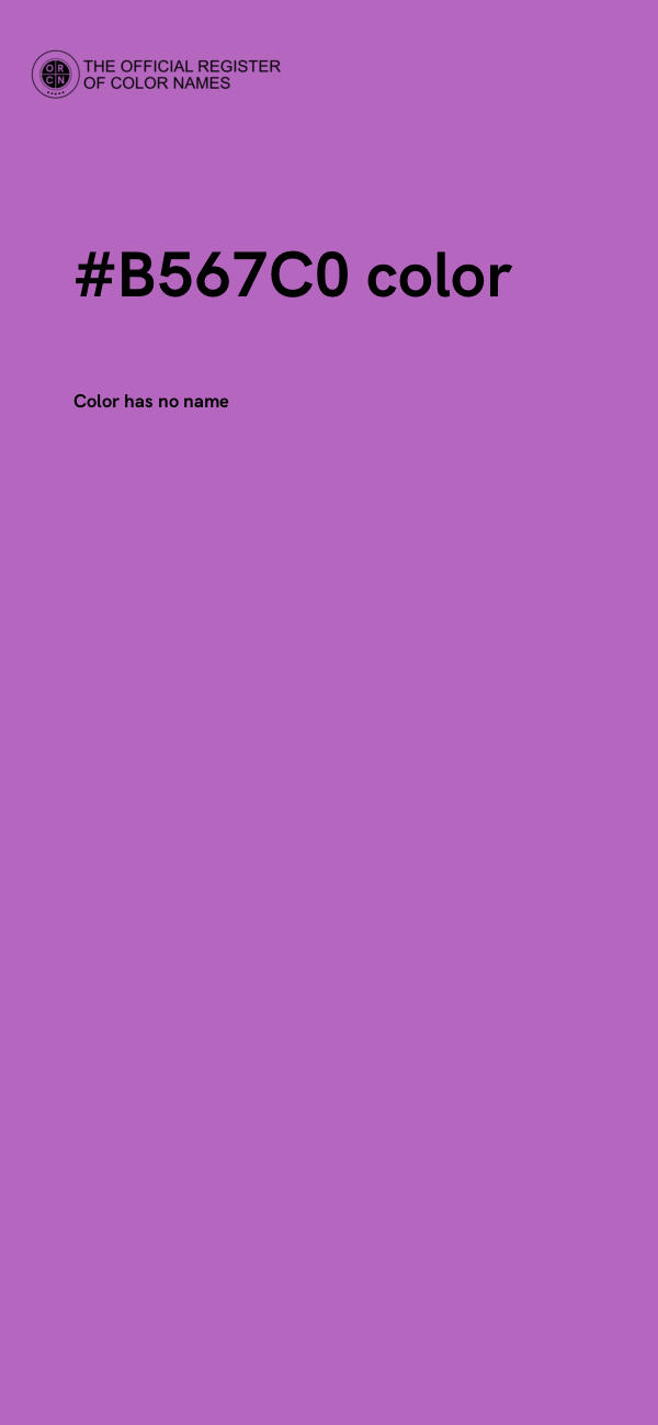 #B567C0 color image