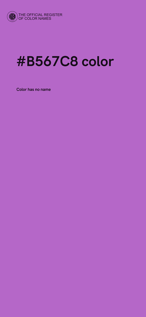 #B567C8 color image