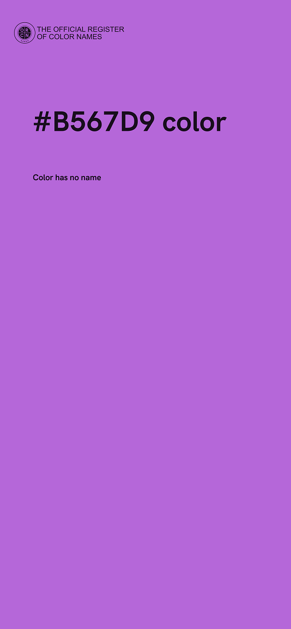 #B567D9 color image