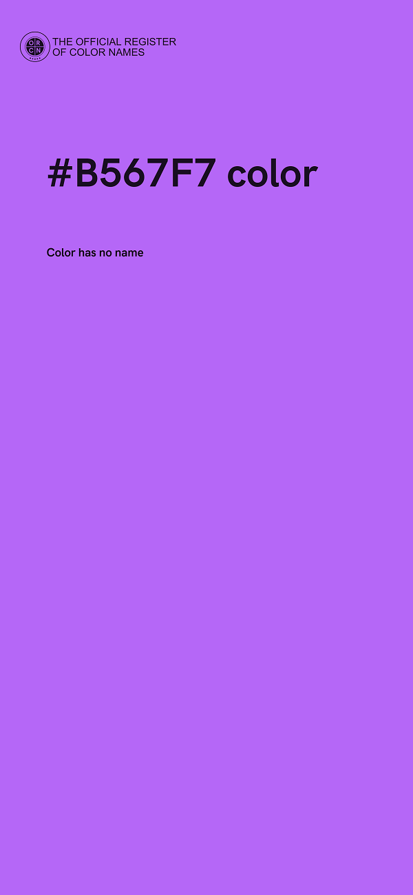 #B567F7 color image