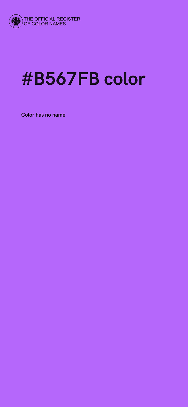 #B567FB color image