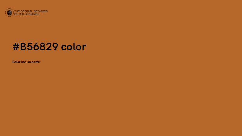 #B56829 color image