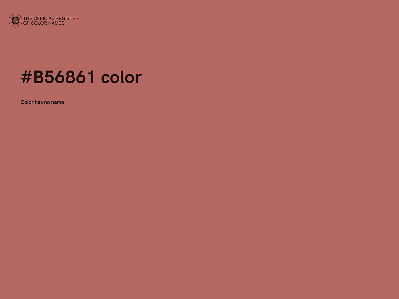 #B56861 color image