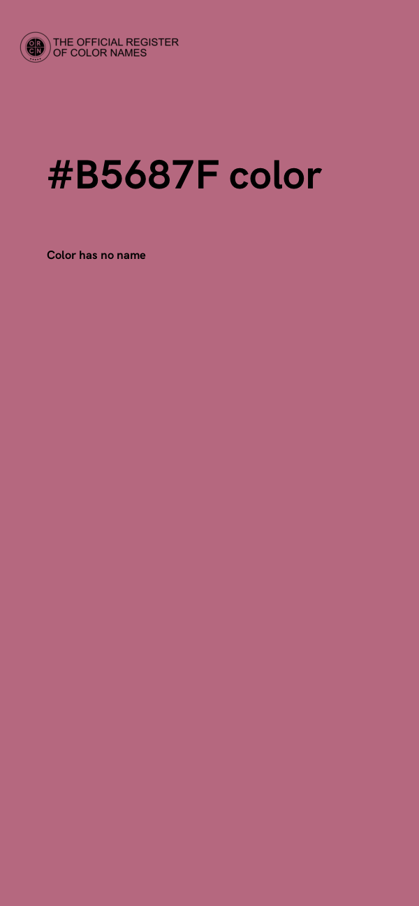 #B5687F color image