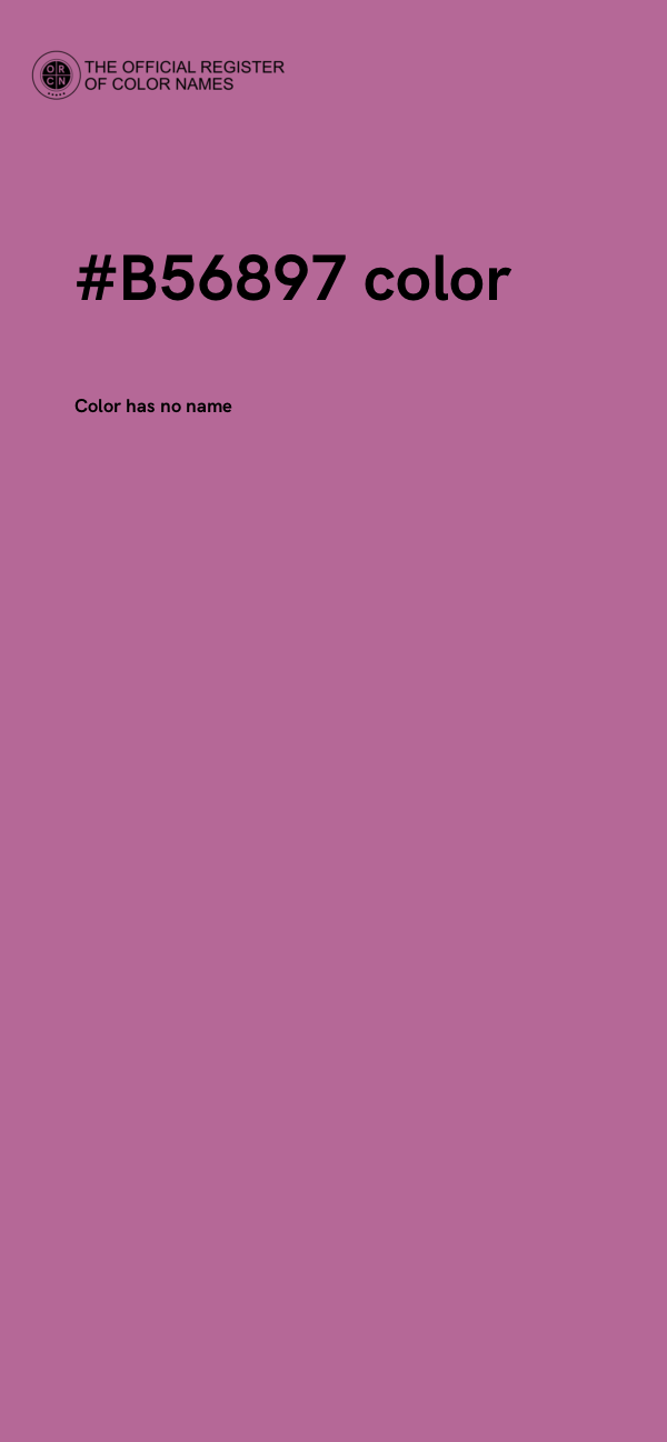 #B56897 color image