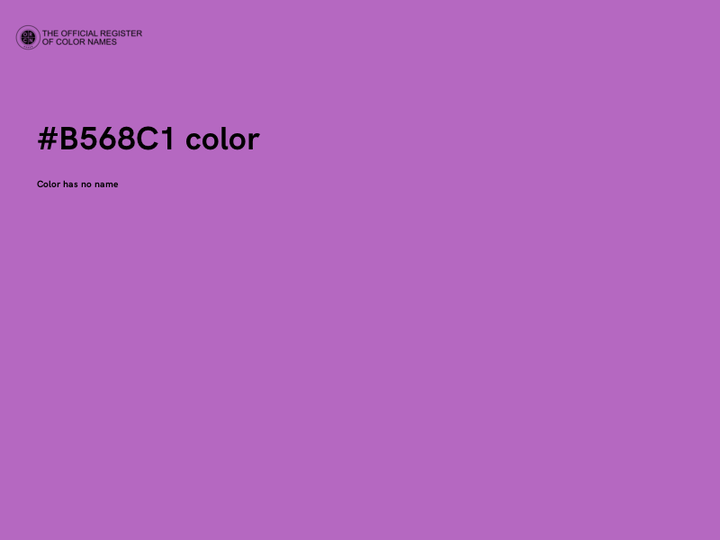 #B568C1 color image