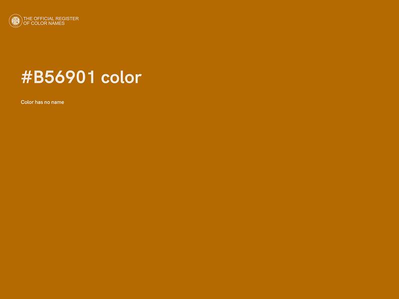 #B56901 color image