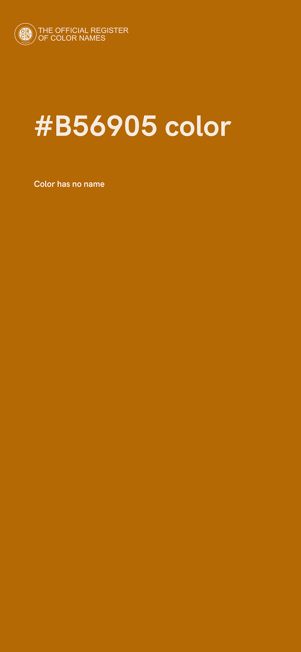 #B56905 color image