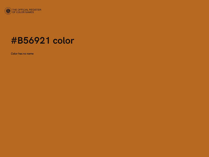 #B56921 color image