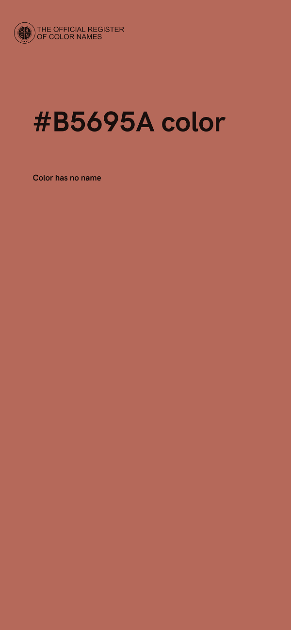 #B5695A color image